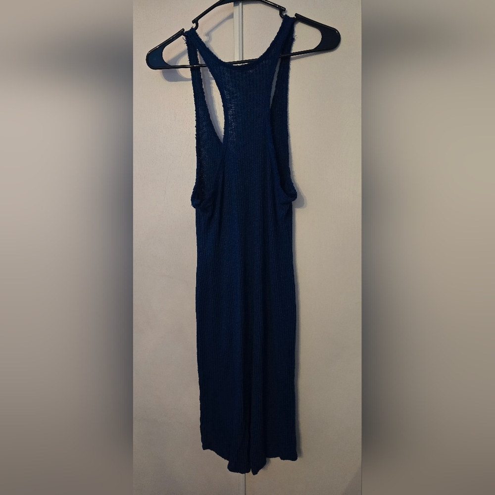 Sleeveless Navy Blue Dress